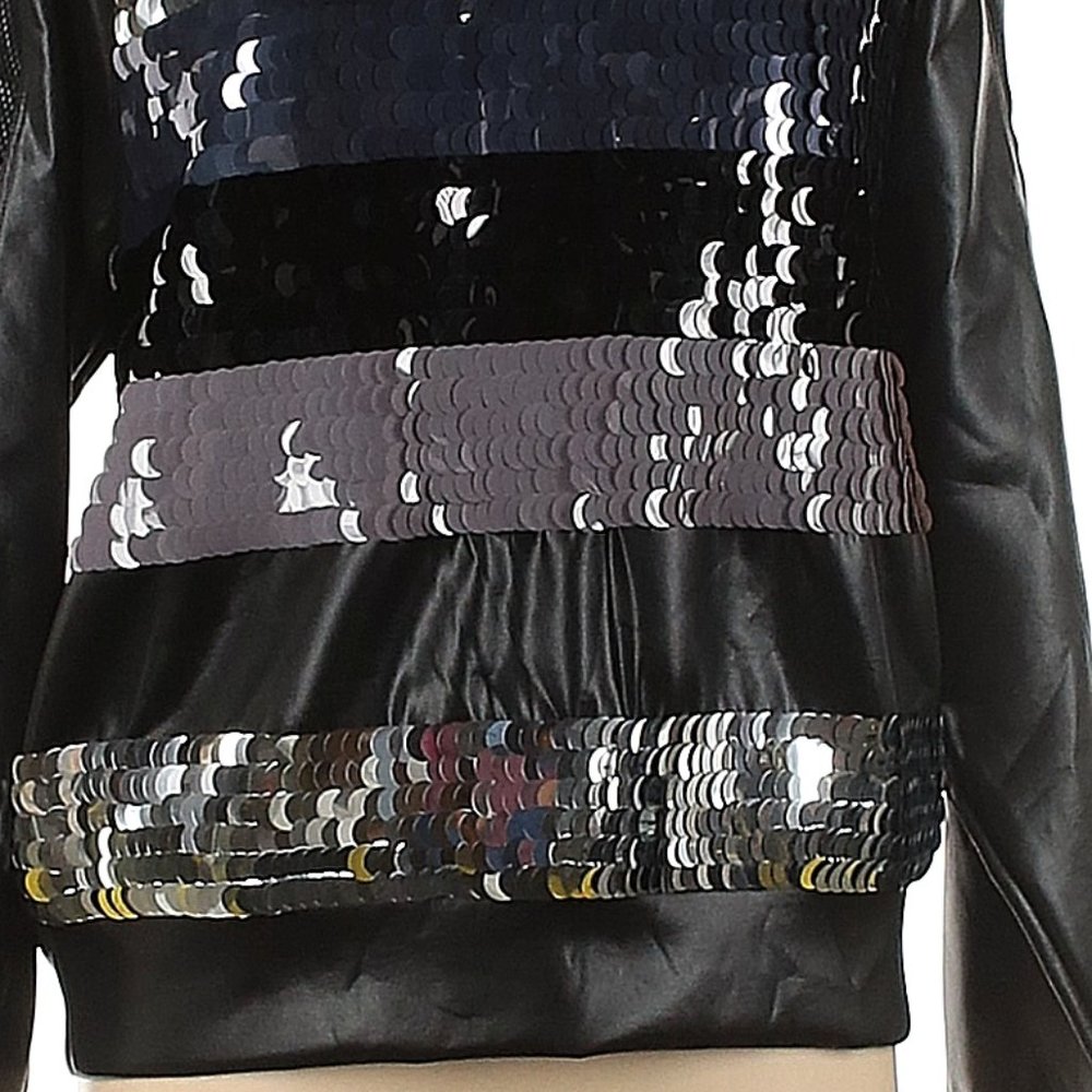 Hot Item Palale Color Block Sequin And Leather Ho… - image 6